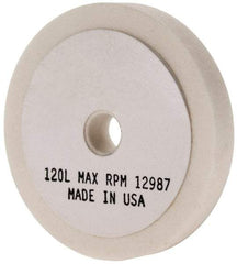 Grier Abrasives - 120 Grit Aluminum Oxide Type 1 Internal Grinding Wheel - 2-1/2" Diam x 3/8" Hole x 3/8" Thick, 12,987 Max RPM, Fine Grade, L Hardness, Vitrified Bond - Americas Industrial Supply