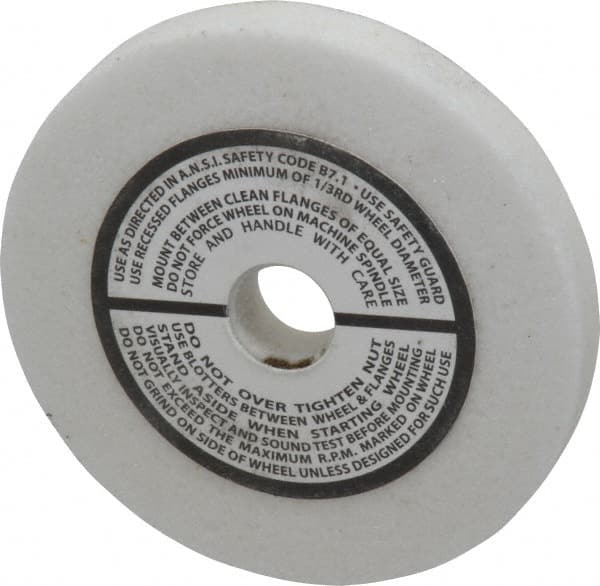 Grier Abrasives - 60 Grit Aluminum Oxide Type 1 Internal Grinding Wheel - 3" Diam x 1/2" Hole x 3/8" Thick, 10,823 Max RPM, Medium Grade, K Hardness, Vitrified Bond - Americas Industrial Supply