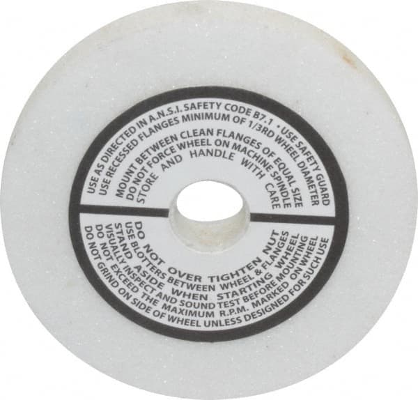 Grier Abrasives - 80 Grit Aluminum Oxide Type 1 Internal Grinding Wheel - 3" Diam x 1/2" Hole x 3/8" Thick, 10,823 Max RPM, Medium Grade, K Hardness, Vitrified Bond - Americas Industrial Supply