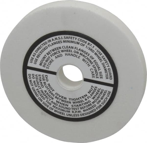 Grier Abrasives - 120 Grit Aluminum Oxide Type 1 Internal Grinding Wheel - 3" Diam x 1/2" Hole x 3/8" Thick, 10,823 Max RPM, Fine Grade, Hardness, Vitrified Bond - Americas Industrial Supply