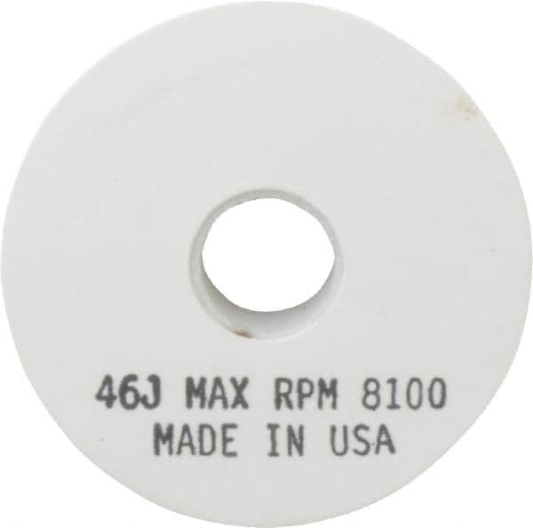 Grier Abrasives - 46 Grit Aluminum Oxide Type 1 Internal Grinding Wheel - 4" Diam x 1/2" Hole x 1/2" Thick, 8,100 Max RPM, Coarse Grade, J Hardness, Vitrified Bond - Americas Industrial Supply