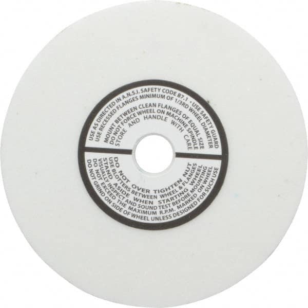 Grier Abrasives - 80 Grit Aluminum Oxide Type 1 Internal Grinding Wheel - 4" Diam x 1/2" Hole x 1/2" Thick, 8,100 Max RPM, Medium Grade, K Hardness, Vitrified Bond - Americas Industrial Supply