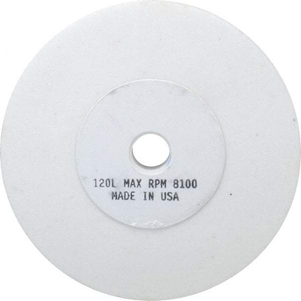 Grier Abrasives - 120 Grit Aluminum Oxide Type 1 Internal Grinding Wheel - 4" Diam x 1/2" Hole x 1/2" Thick, 8,100 Max RPM, Fine Grade, L Hardness, Vitrified Bond - Americas Industrial Supply
