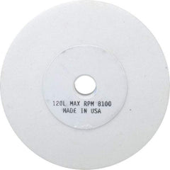 Grier Abrasives - 120 Grit Aluminum Oxide Type 1 Internal Grinding Wheel - 4" Diam x 1/2" Hole x 1/2" Thick, 8,100 Max RPM, Fine Grade, L Hardness, Vitrified Bond - Americas Industrial Supply