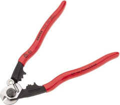 Knipex - 7-1/2" OAL, 1/4" Capacity, Cable Cutter - Ergo Dual Component Handle - Americas Industrial Supply