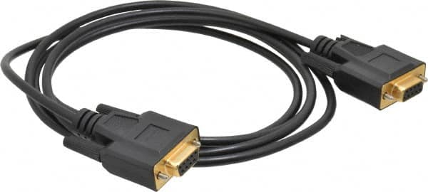 Tripp-Lite - 6' Long, DB9/DB9 Computer Cable - Black, Female x Female - Americas Industrial Supply