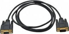 Tripp-Lite - 6' Long, DB9/DB9 Computer Cable - Black, Male x Female - Americas Industrial Supply