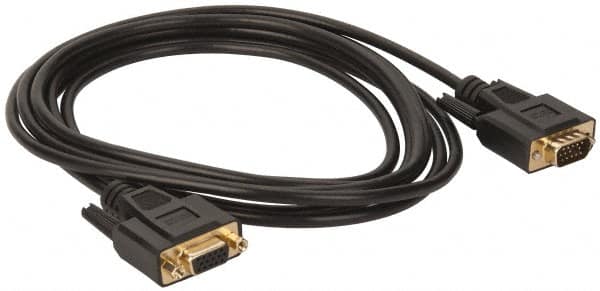 Tripp-Lite - 10' Long, HD15/HD15 Computer Cable - Black, Male x Female - Americas Industrial Supply