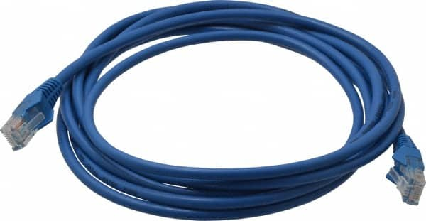 Tripp-Lite - Cat5e, 1 Wire, 350 MHz, Unshielded Network & Ethernet Cable - Blue, PVC, 10' OAL - Americas Industrial Supply