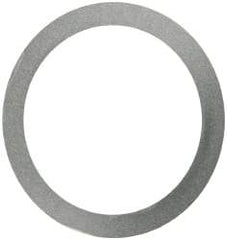 Made in USA - 0.1mm Thick, 40mm Inside x 50mm OD, Round Shim - Uncoated 302/304 Stainless Steel - Americas Industrial Supply