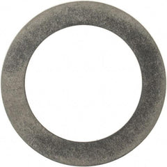 Made in USA - 0.3mm Thick, 14mm Inside x 20mm OD, Round Shim - 1/2" Screw, Uncoated 302/304 Stainless Steel - Americas Industrial Supply