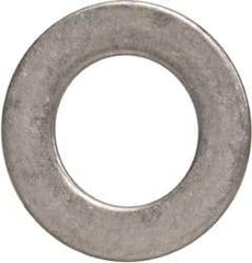 Made in USA - 0.51mm Thick, 8mm Inside x 14mm OD, Round Shim - 1/4" Screw, Uncoated 302/304 Stainless Steel - Americas Industrial Supply