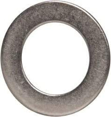 Made in USA - 0.51mm Thick, 10mm Inside x 16mm OD, Round Shim - 5/16" Screw, Uncoated 302/304 Stainless Steel - Americas Industrial Supply