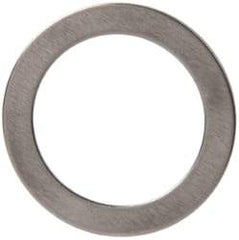 Made in USA - 0.51mm Thick, 16mm Inside x 22mm OD, Round Shim - 9/16" Screw, Uncoated 302/304 Stainless Steel - Americas Industrial Supply