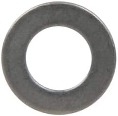 Made in USA - 1mm Thick, 8mm Inside x 14mm OD, Round Shim - 1/4" Screw, Uncoated 302/304 Stainless Steel - Americas Industrial Supply