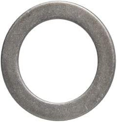 Made in USA - 1mm Thick, 25mm Inside x 36mm OD, Round Shim - 7/8" Screw, Uncoated 302/304 Stainless Steel - Americas Industrial Supply