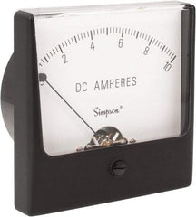 Simpson Electric - Analog, DC Ammeter, Panel Meter - 60 Hz, 0.005 Ohms at 60 Hz - Americas Industrial Supply