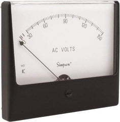 Simpson Electric - Analog, AC Voltmeter, Panel Meter - 60 Hz, 25000 Ohms at 60 Hz, 150 VAC - Americas Industrial Supply