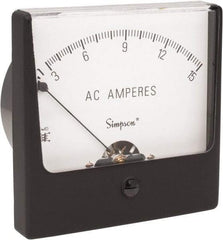 Simpson Electric - Analog, AC Ammeter, Panel Meter - 60 Hz, 0.0025 Ohms at 60 Hz - Americas Industrial Supply