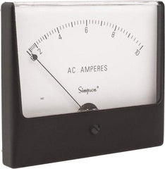Simpson Electric - Analog, AC Ammeter, Panel Meter - 60 Hz, 0.004 Ohms at 60 Hz - Americas Industrial Supply