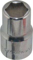 Blackhawk by Proto - 1/2" Drive, Standard Hand Socket - 6 Points, 1-1/2" OAL, Chrome Finish - Americas Industrial Supply