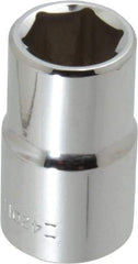 Blackhawk by Proto - 1/2" Drive, Standard Hand Socket - 6 Points, 1-1/2" OAL, Chrome Finish - Americas Industrial Supply