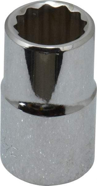 Blackhawk by Proto - 1/2" Drive, Standard Hand Socket - 12 Points, 1-1/2" OAL, Chrome Finish - Americas Industrial Supply