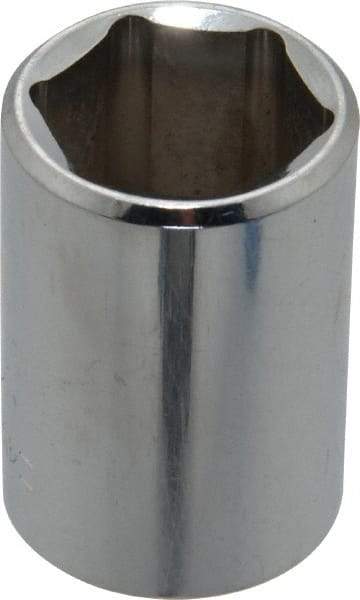 Blackhawk by Proto - 1/2" Drive, Standard Hand Socket - 6 Points, 1-1/2" OAL, Chrome Finish - Americas Industrial Supply