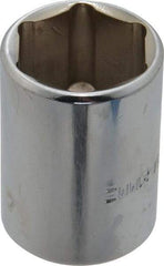 Blackhawk by Proto - 1/2" Drive, Standard Hand Socket - 6 Points, 1-1/2" OAL, Chrome Finish - Americas Industrial Supply