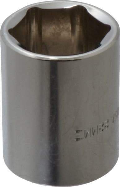 Blackhawk by Proto - 1/2" Drive, Standard Hand Socket - 6 Points, 1-1/2" OAL, Chrome Finish - Americas Industrial Supply