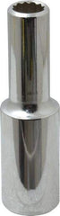 Blackhawk by Proto - 1/2" Drive, Deep Hand Socket - 12 Points, 3-3/32" OAL, Chrome Finish - Americas Industrial Supply