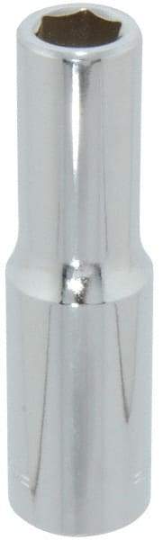 Blackhawk by Proto - 1/2" Drive, Deep Hand Socket - 6 Points, 3-3/32" OAL, Chrome Finish - Americas Industrial Supply