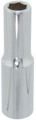 Blackhawk by Proto - 1/2" Drive, Deep Hand Socket - 6 Points, 3-3/32" OAL, Chrome Finish - Americas Industrial Supply