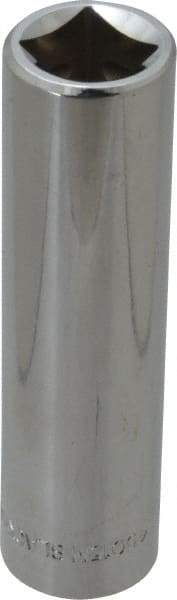 Blackhawk by Proto - 1/2" Drive, Deep Hand Socket - 6 Points, 3-9/32" OAL, Chrome Finish - Americas Industrial Supply