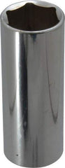 Blackhawk by Proto - 1/2" Drive, Deep Hand Socket - 6 Points, 3-3/32" OAL, Chrome Finish - Americas Industrial Supply