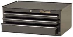 Blackhawk by Proto - 3 Drawer Intermediate Tool Chest - 27" Wide x 18" Deep x 11-1/2" High, Steel, Black - Americas Industrial Supply