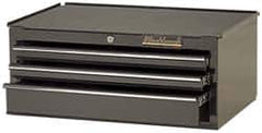 Blackhawk by Proto - 3 Drawer Intermediate Tool Chest - 27" Wide x 18" Deep x 11-1/2" High, Steel, Black - Americas Industrial Supply