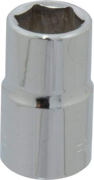 Blackhawk by Proto - 9/16", 1/2" Drive, Standard Hand Socket - 6 Points, 1-1/2" OAL, Chrome Finish - Americas Industrial Supply