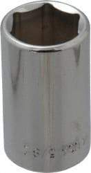 Blackhawk by Proto - 5/8", 1/2" Drive, Standard Hand Socket - 6 Points, 1-1/2" OAL, Chrome Finish - Americas Industrial Supply