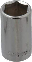 Blackhawk by Proto - 5/8", 1/2" Drive, Standard Hand Socket - 6 Points, 1-1/2" OAL, Chrome Finish - Americas Industrial Supply