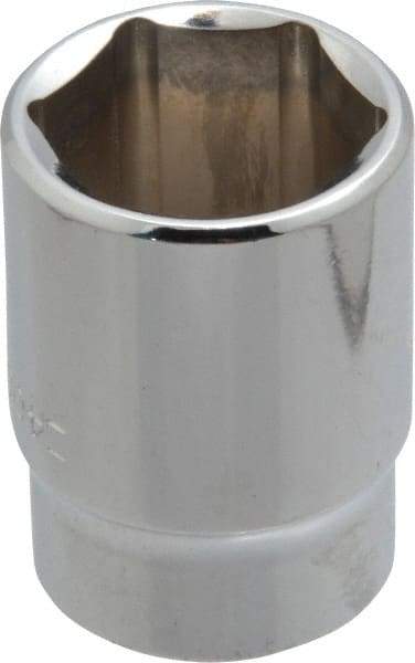 Blackhawk by Proto - 13/16", 1/2" Drive, Standard Hand Socket - 6 Points, 1-1/2" OAL, Chrome Finish - Americas Industrial Supply