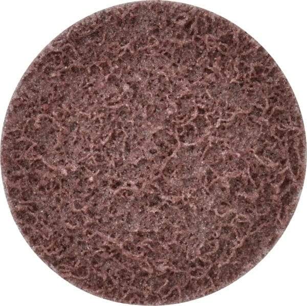 Superior Abrasives - 2" Disc Diam, Aluminum Oxide Quick Change Disc - Type R Attaching System, Nonwoven, Maroon, Medium Grade, FD Series - Americas Industrial Supply