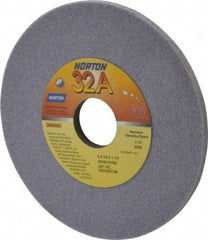 Norton - 6" Diam x 1-1/4" Hole x 1/4" Thick, K Hardness, 60 Grit Surface Grinding Wheel - Aluminum Oxide, Type 1, Medium Grade, 4,140 Max RPM, Vitrified Bond, No Recess - Americas Industrial Supply