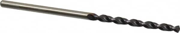Accupro - 2.3mm 130° Cobalt Jobber Drill - TiAlN Finish, Right Hand Cut, Parabolic Flute, Straight Shank, 2-3/32" OAL, Split Point - Americas Industrial Supply