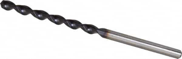 Accupro - 3.5mm 130° Cobalt Jobber Drill - TiAlN Finish, Right Hand Cut, Parabolic Flute, Straight Shank, 2-3/4" OAL, Split Point - Americas Industrial Supply
