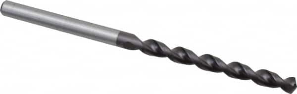 Accupro - 5/32" 130° Cobalt Jobber Drill - TiAlN Finish, Right Hand Cut, Parabolic Flute, Straight Shank, 2-15/16" OAL, Split Point - Americas Industrial Supply
