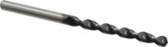 Accupro - #5 130° Cobalt Jobber Drill - TiAlN Finish, Right Hand Cut, Parabolic Flute, Straight Shank, 3-3/8" OAL, Split Point - Americas Industrial Supply