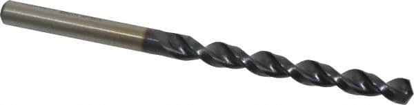 Accupro - Letter B 130° Cobalt Jobber Drill - TiAlN Finish, Right Hand Cut, Parabolic Flute, Straight Shank, 3-31/32" OAL, Split Point - Americas Industrial Supply