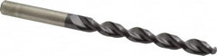 Accupro - Letter O 130° Cobalt Jobber Drill - TiAlN Finish, Right Hand Cut, Parabolic Flute, Straight Shank, 4-19/32" OAL, Split Point - Americas Industrial Supply