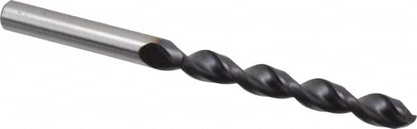 Accupro - Letter Q 130° Cobalt Jobber Drill - TiAlN Finish, Right Hand Cut, Parabolic Flute, Straight Shank, 4-19/32" OAL, Split Point - Americas Industrial Supply